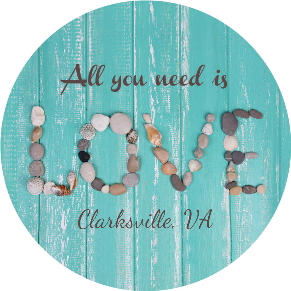 All You Need Is Love Clarksville VA Car Coaster