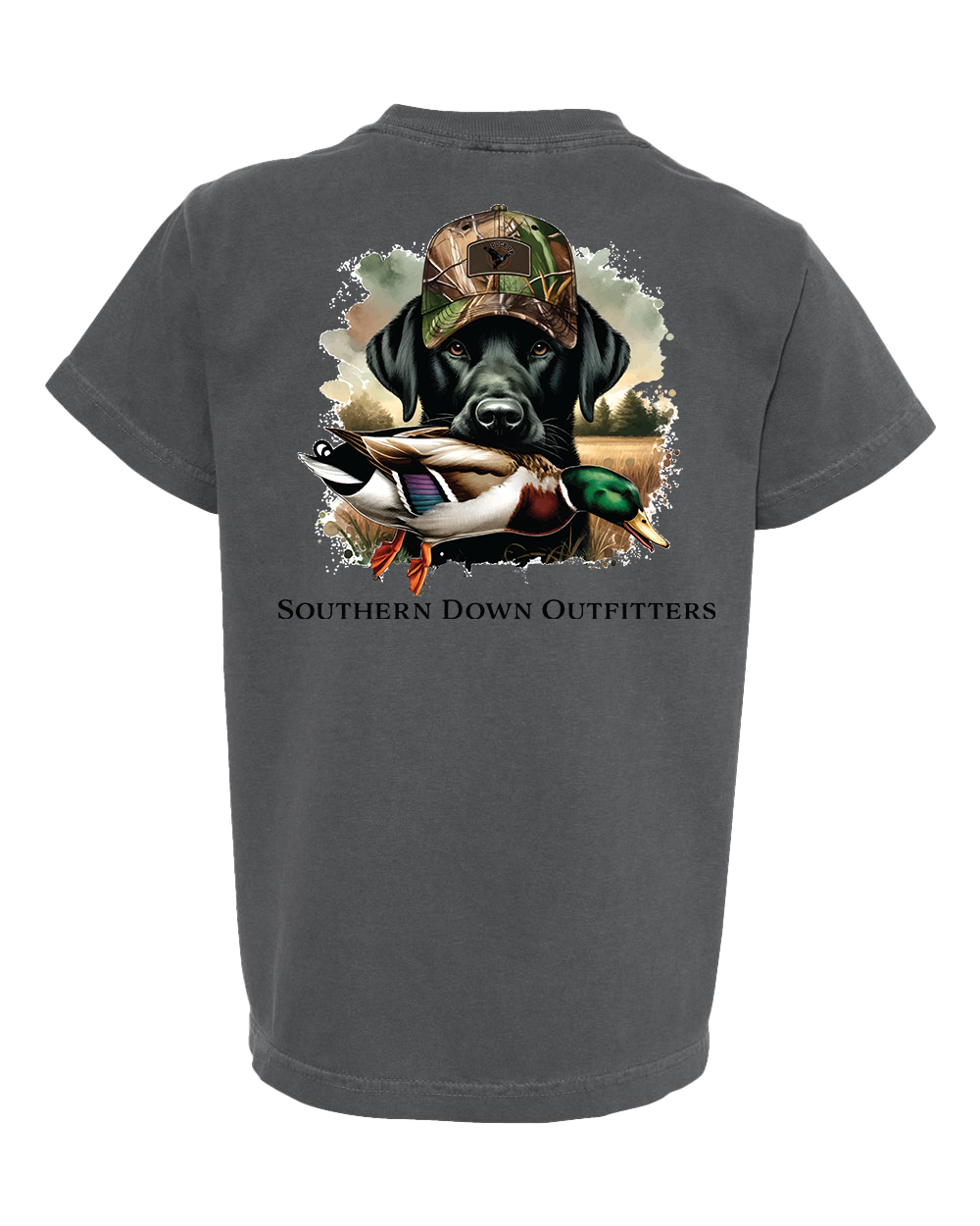 Duck Hat Dog Youth Southern Down Outfitters Short Sleeve Tee