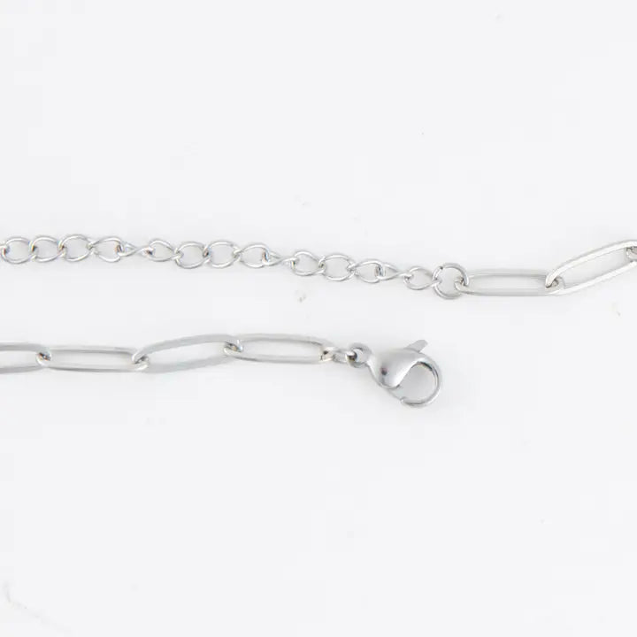 18" Paperclip Chain Necklace Narelle Waterproof Jewelry