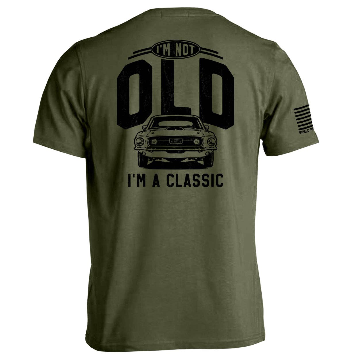 Shield Republic - I'm Not Old I'm a Classic (69 Mustang) Men's T-Shirt