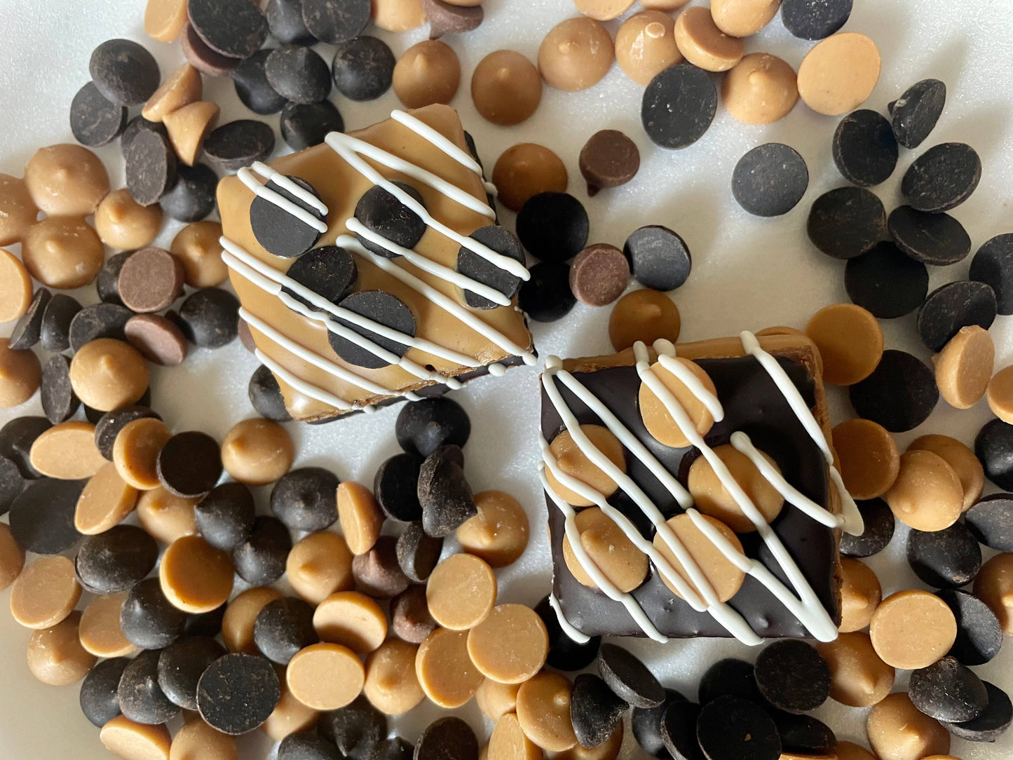 Peanut butter & Carob chip dog treat truffles - YumYum4DOGS