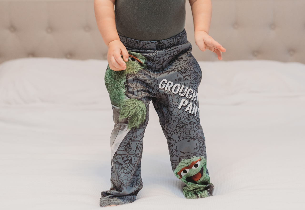 Sesame Street Oscar The Grouch BRIEF INSANITY Briefly Kid Lounge Pantsa