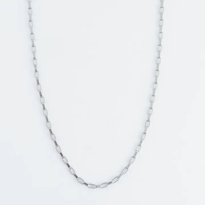 18" Box Chain Necklace Narelle Waterproof Jewelry