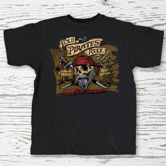 Old Guys Rule - Old Pirates Rule Men's T-Shirt