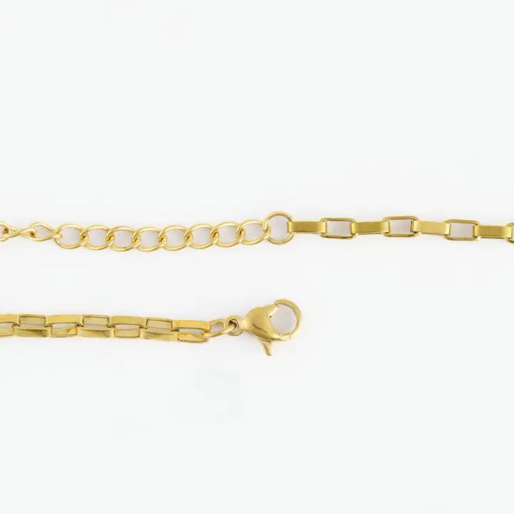 18" Box Chain Necklace Narelle Waterproof Jewelry