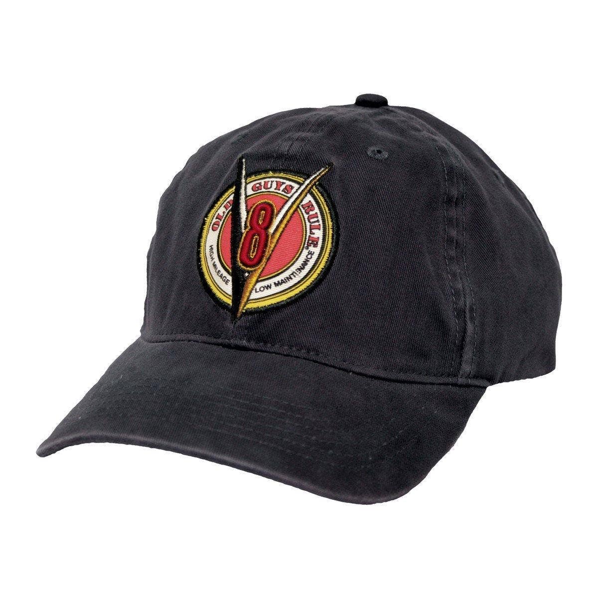 V8 - High Mileage, Low Maintenance Baseball Cap Old Guys Rule