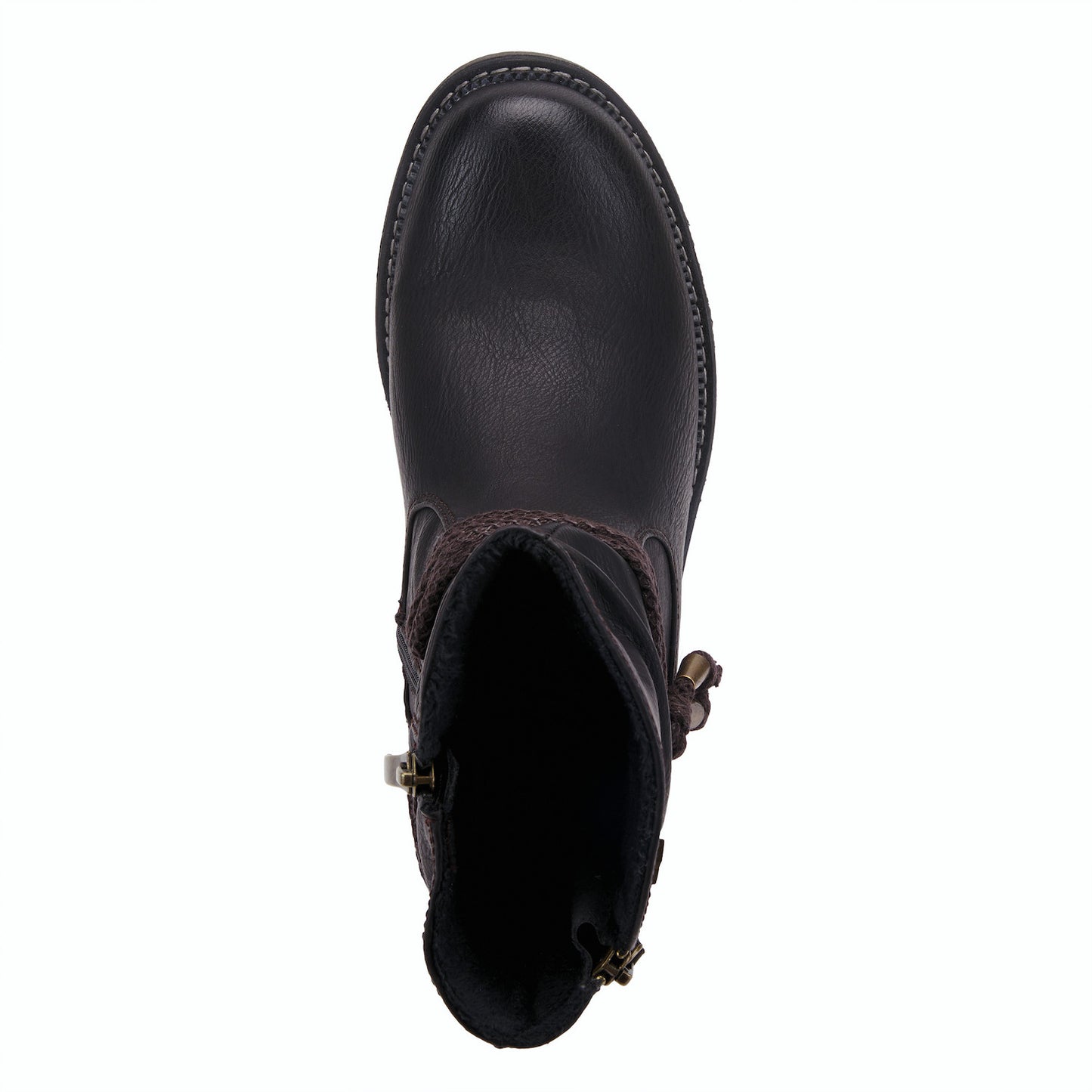 KATHIE Black water resistant Mid BOOT with Shaft Design By Spring Step