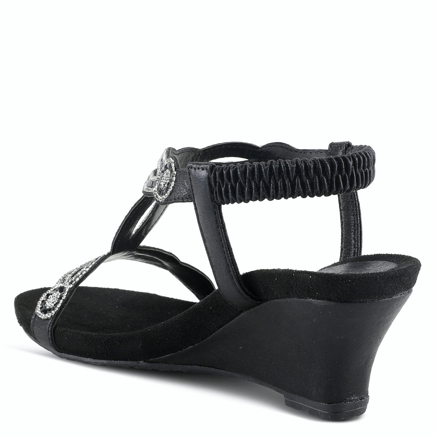 Shining Black Sandal by Patrizia