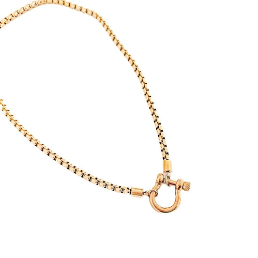 Lucky Me Horseshoe Toggle Necklace - WATERPROOF