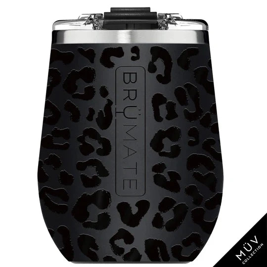 Black Onyx Leopard BruMate Uncork'd XL