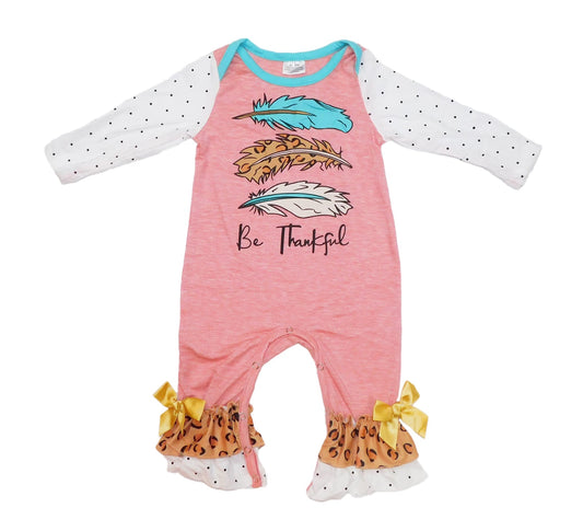 Be thankful feather romper