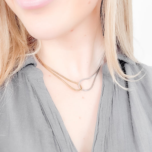 Maddy Mixed Metal Necklace - WATERPROOF