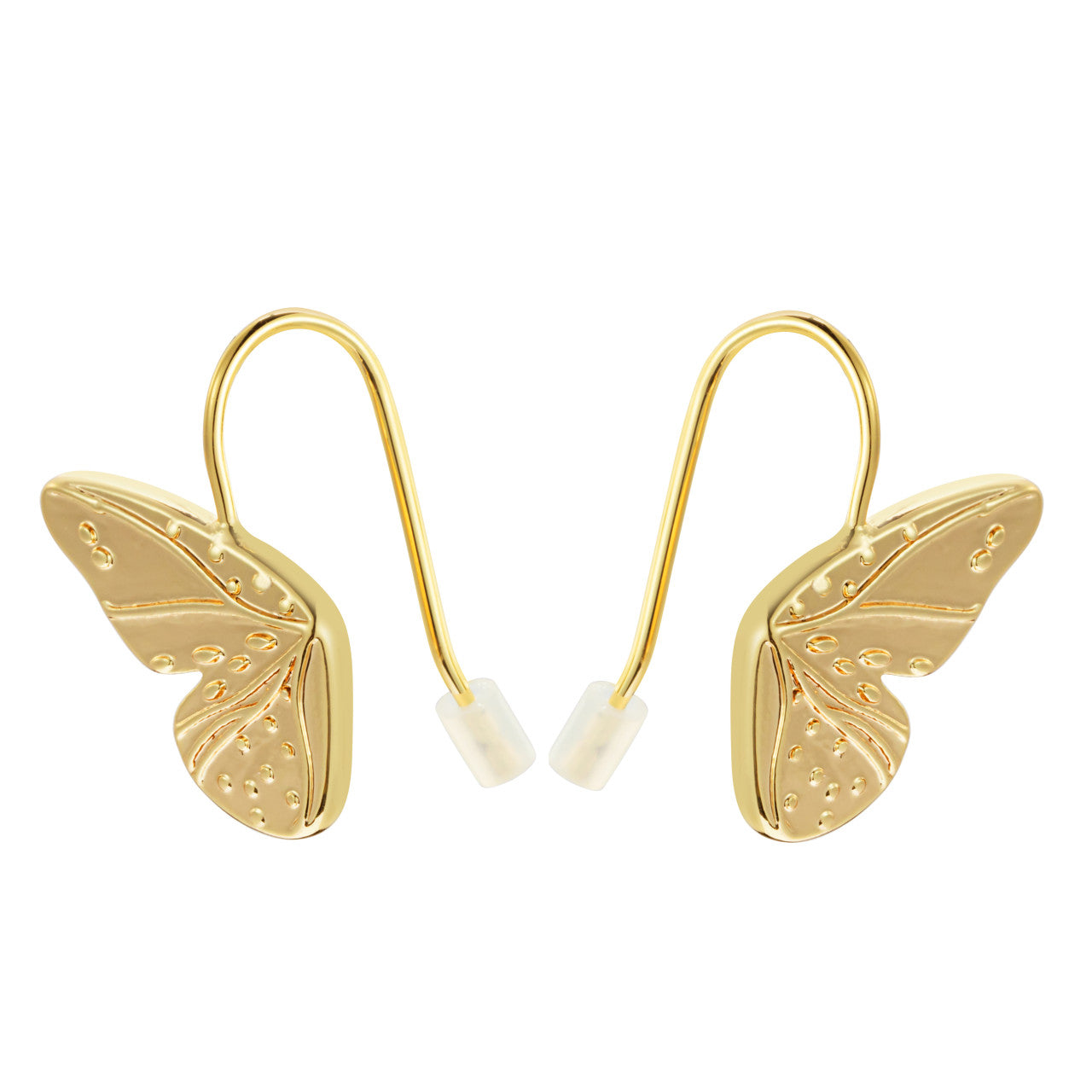 Butterfly Wings Gold Artisan Earrings - 11x16mm by Demdaco ELISABETH HAYS SIGNATURE COLLECTION