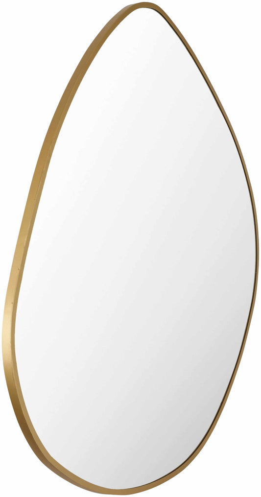 Lochovice Gold Distressed Wood Mirror