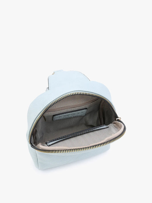 Ellen Vegan Guitar Strap Sling Navy Bag by Jen & Co