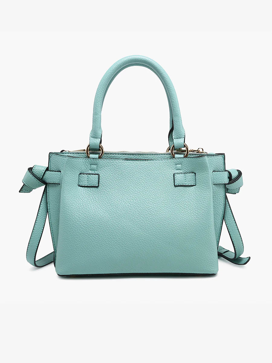 Maddie Vegan Off White Satchel by Jen & Co