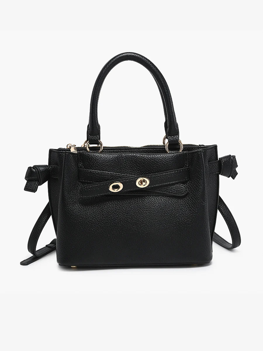 Maddie Vegan Off White Satchel by Jen & Co
