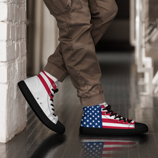 THEUS Men’s high top USA canvas shoes