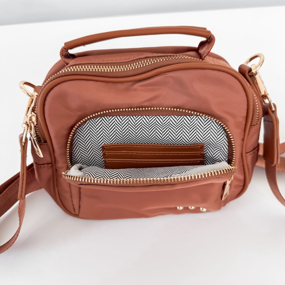 Nisha Nylon Crossbody Bag