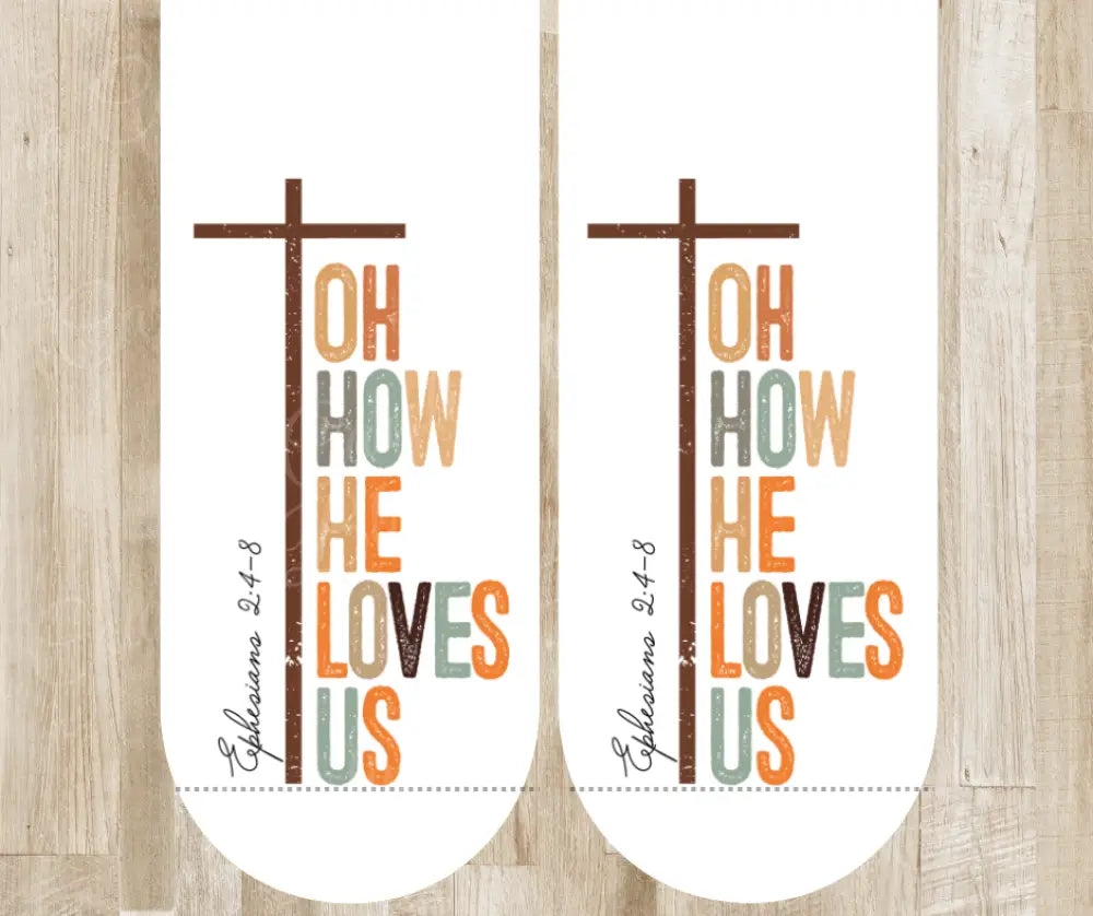 Oh How He Loves Us – White
