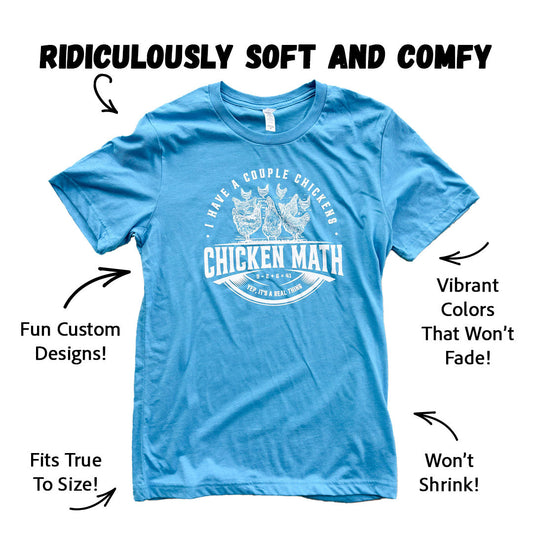 Chicken Math - Aqua