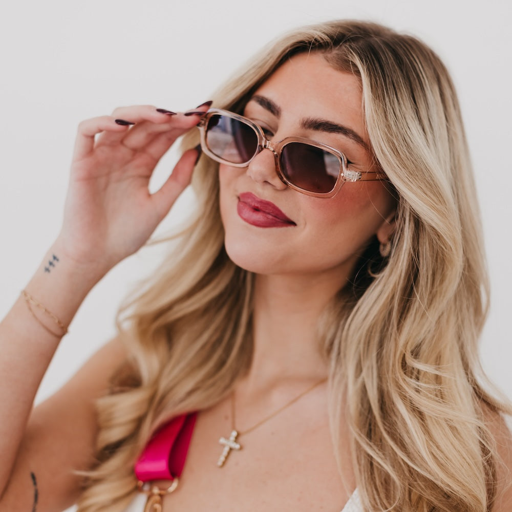 Sheila Retro Oval Sunglasses