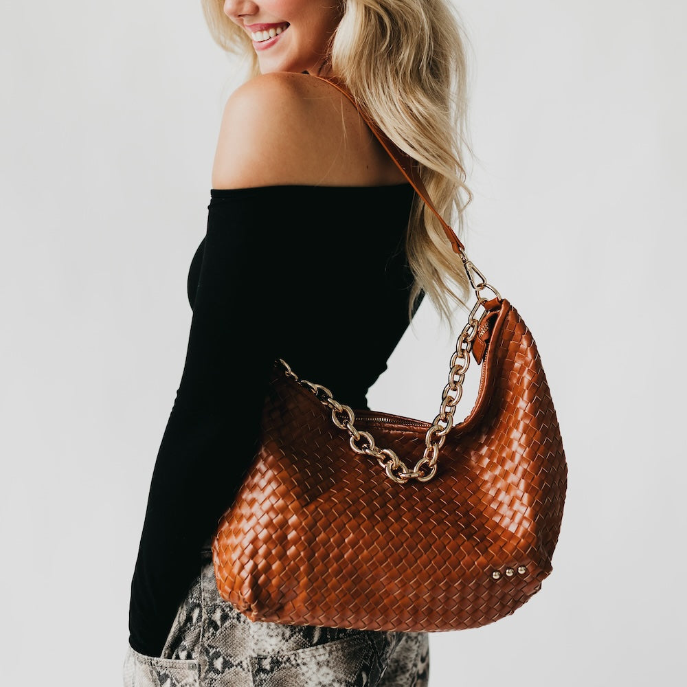 Sienna Slouchy Woven Shoulder Bag