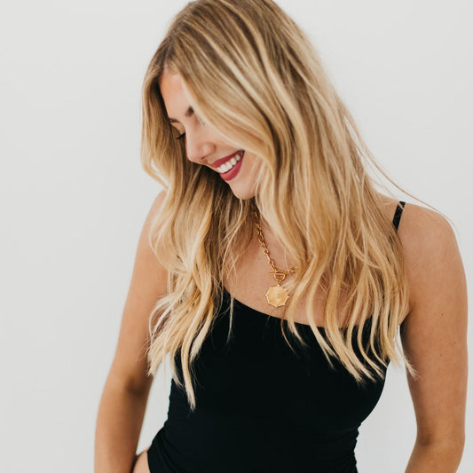 Sunburst Diamond Chain Necklace - WATERPROOF