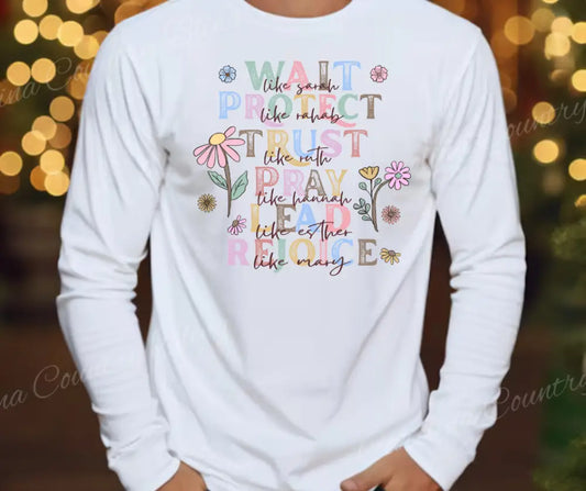 Trust, Pray, Rejoice – White