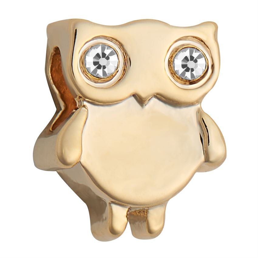 Owl CHARM Gold - Whispers