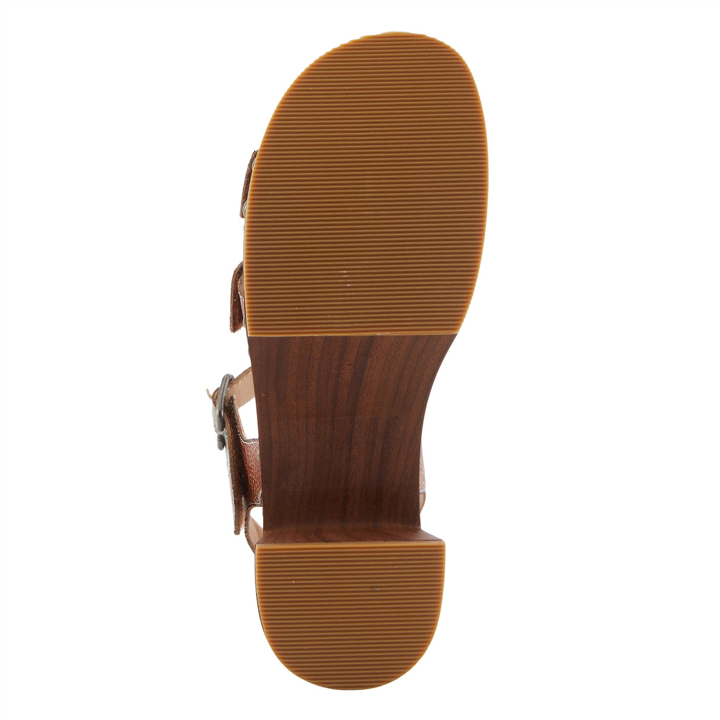 RETROPEL Vintage-inspired open-toe sandal BROWN Multi Sandal by L`ARTISTE
