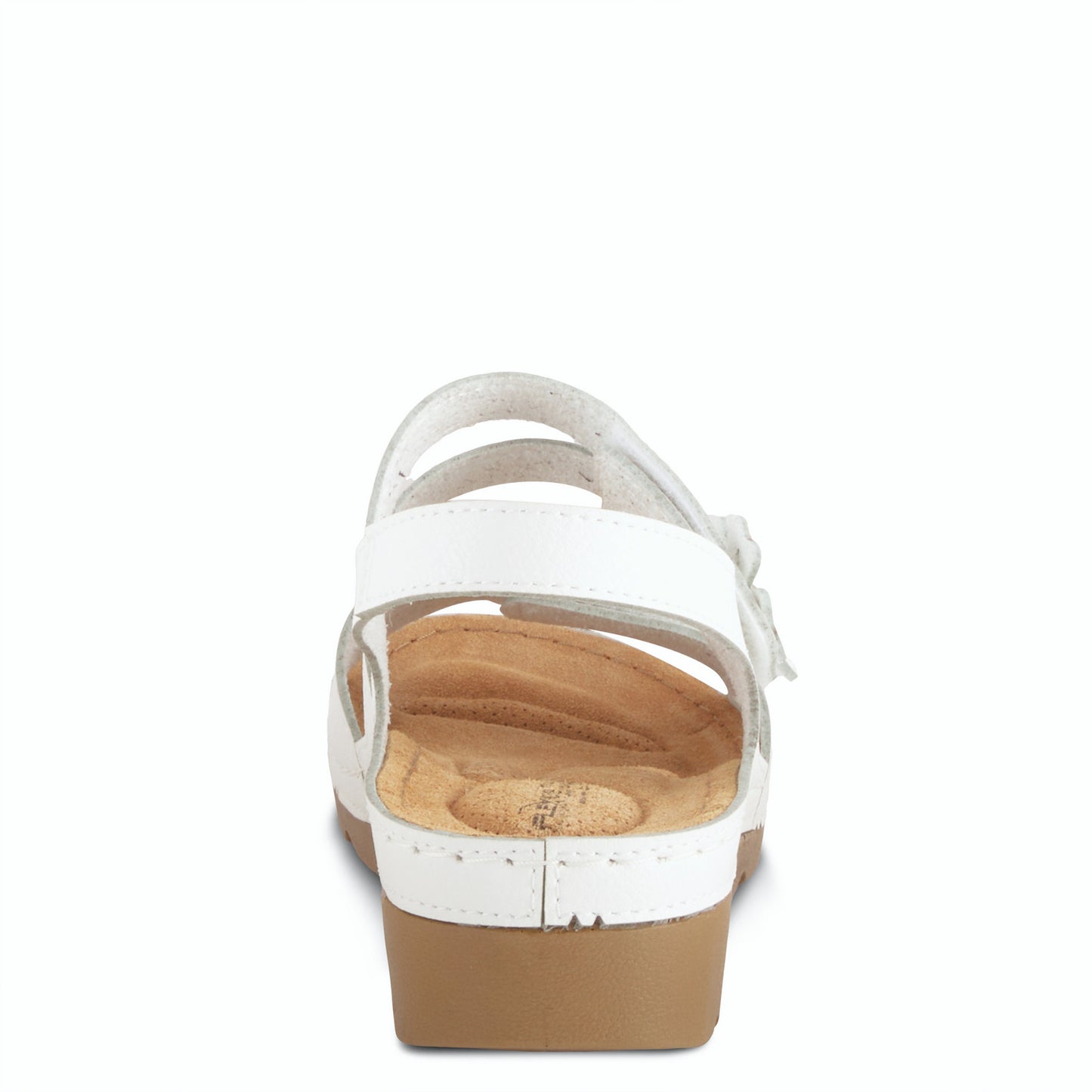 Poncia White Backstrap Sandal by Flexus
