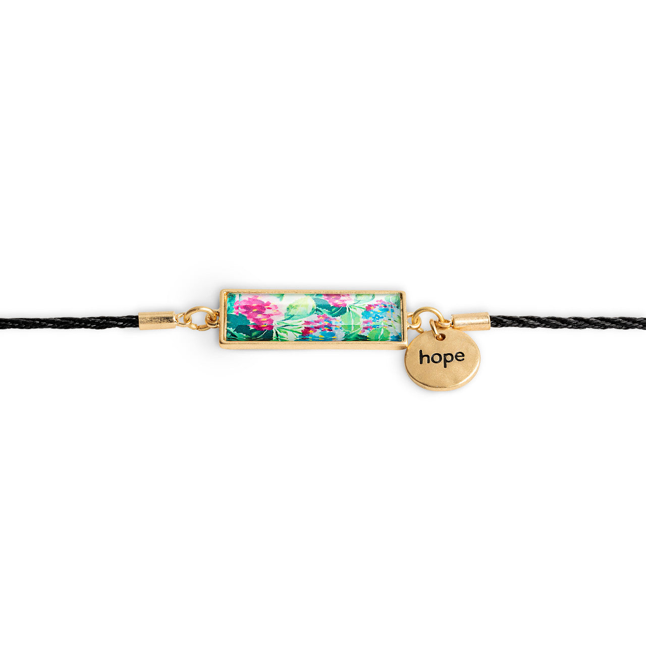 ARTlifting Adjustable Boxed Bracelet - Hydrangea Ajisai Floral Design by Demdaco