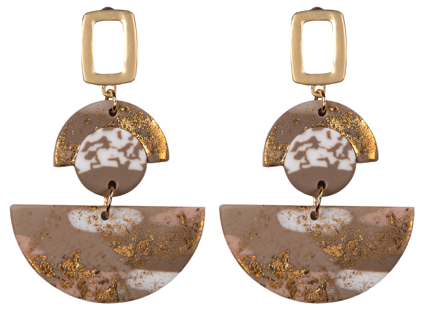 Marble Design Fashion Earrings by Simply Southern Collection
