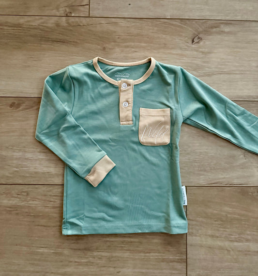 Spring henley bamboo Top