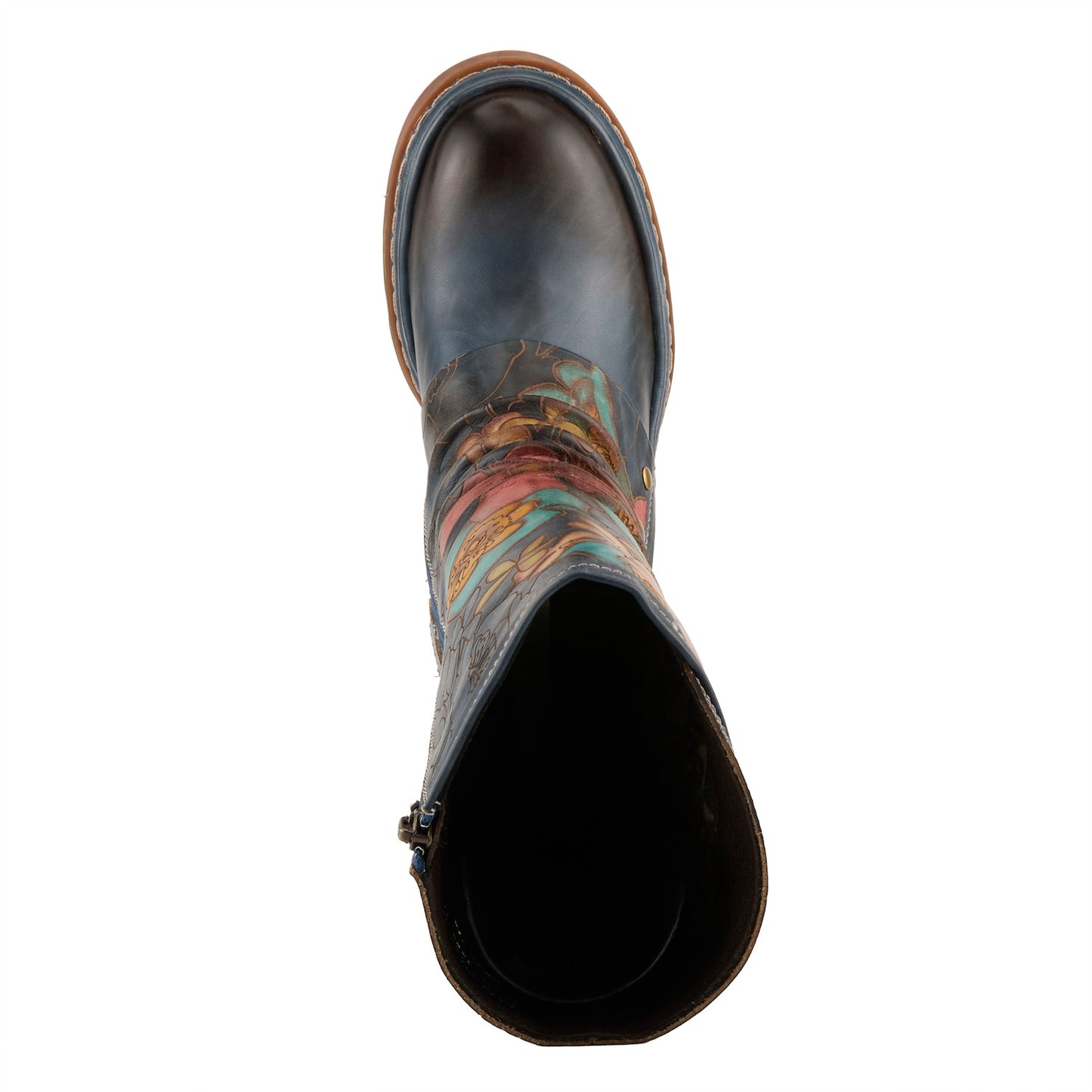 Cool Vibes - Blum show stopping hand-painted leather boot by L`ARTISTE
