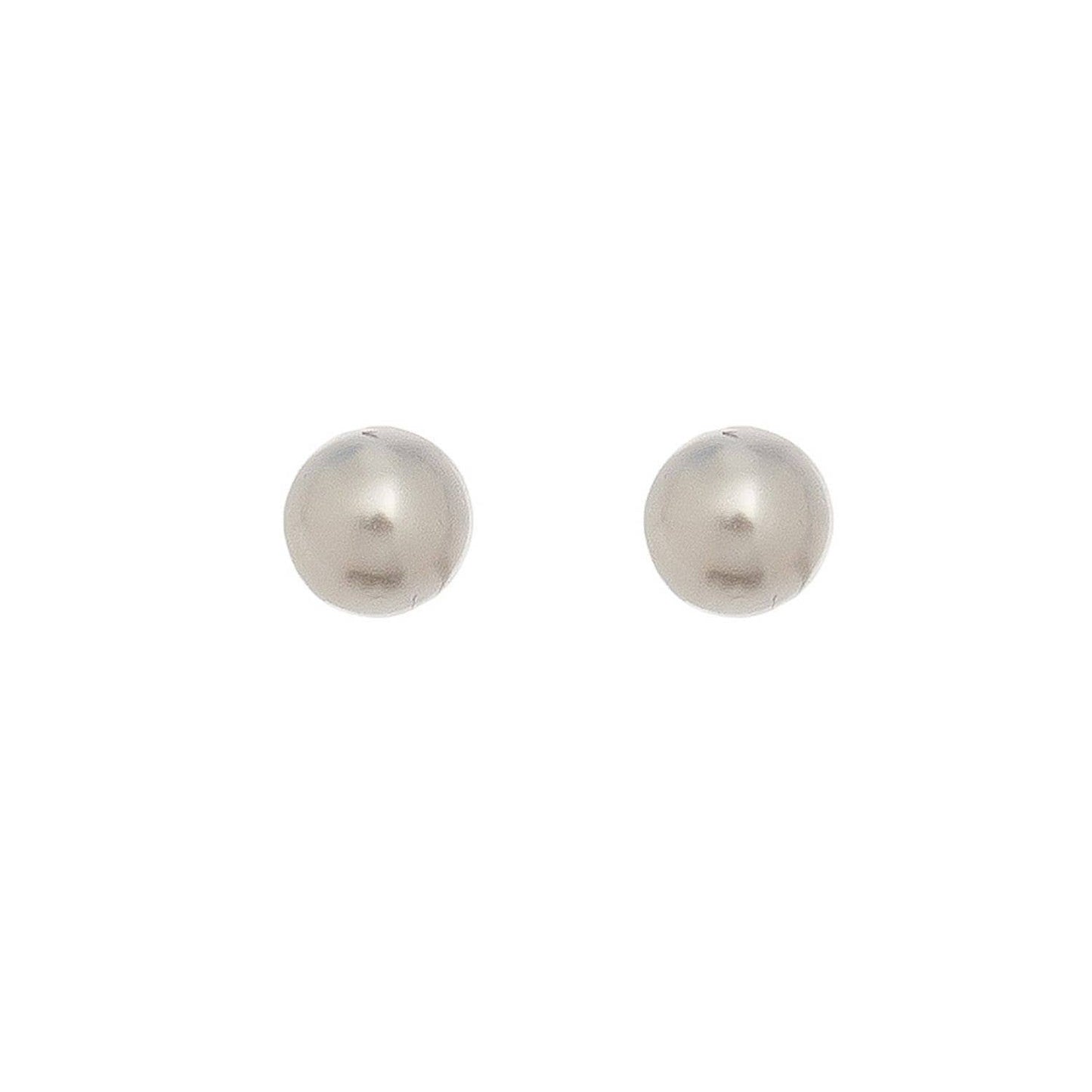 6mm Pearl Ball Ear Sense Stud Earrings