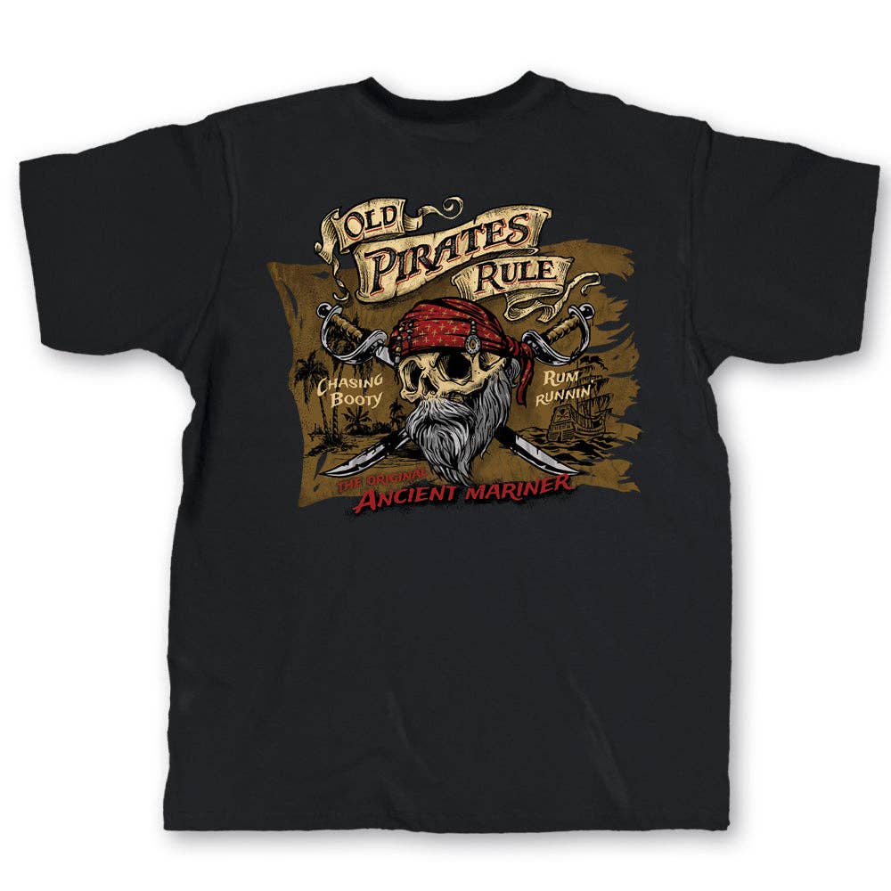 Old Guys Rule - Old Pirates Rule Men's T-Shirt