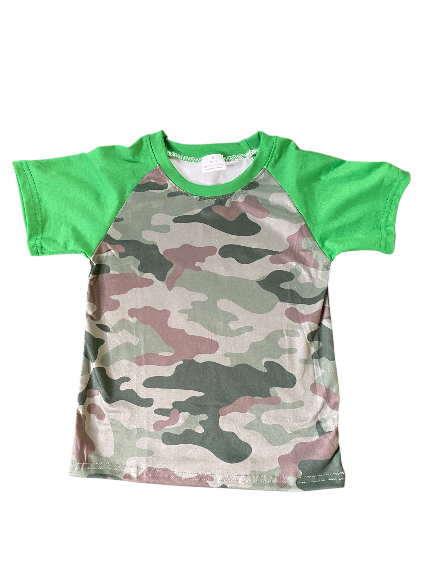 Camo Oops Milk Silk Raglan Top