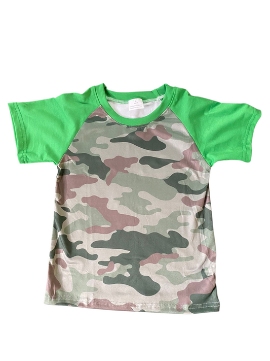 Camo Oops Milk Silk Raglan Top