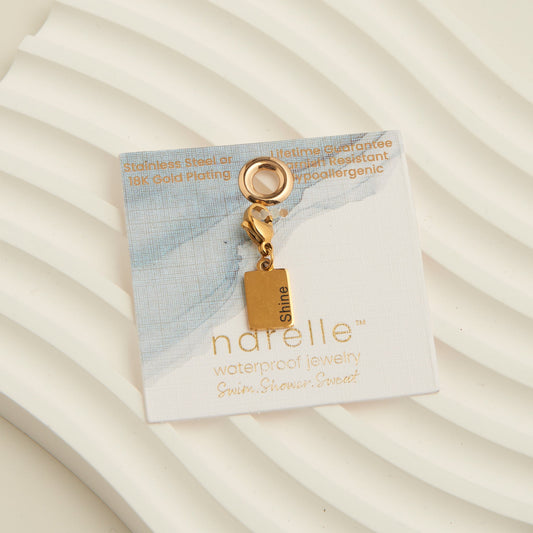 Narelle Waterproof 18K Gold Inspiration Tag Charm