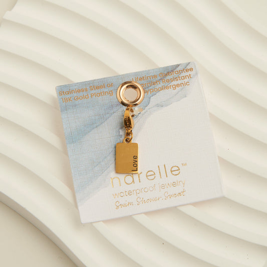 Narelle Waterproof 18K Gold Inspiration Tag Charm