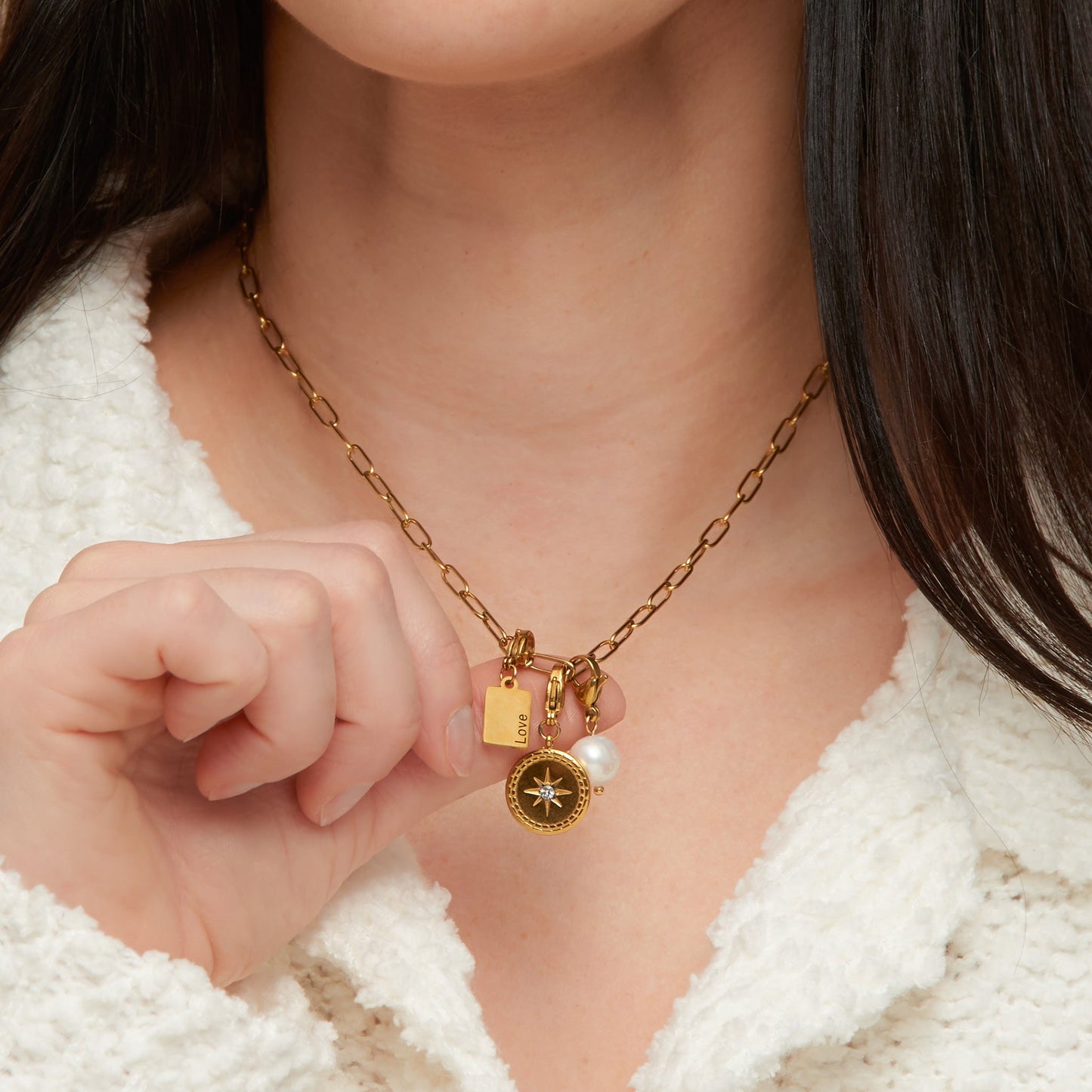 Narelle Waterproof 18K Gold Inspiration Tag Charm