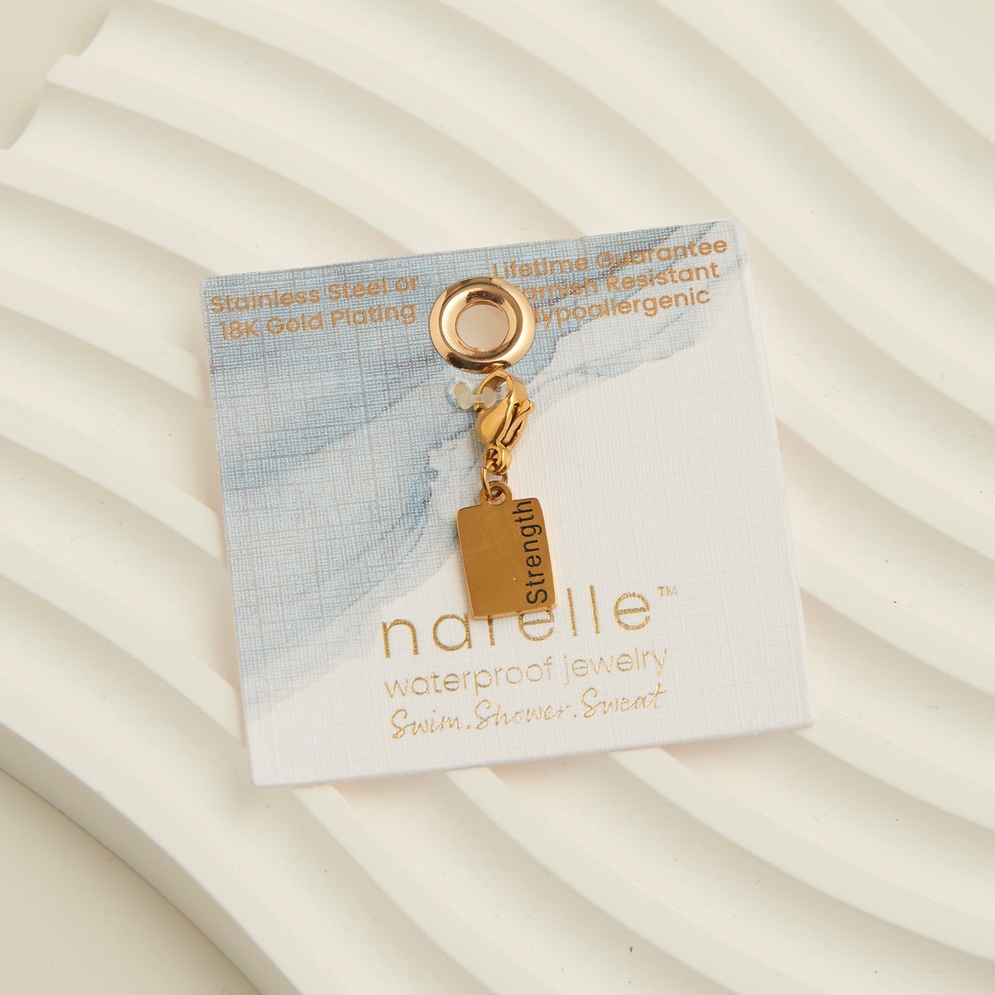 Narelle Waterproof 18K Gold Inspiration Tag Charm