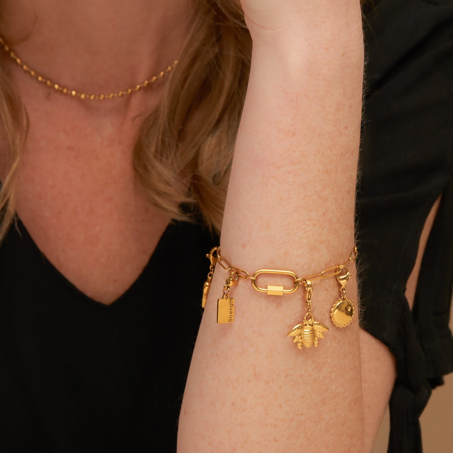 Narelle Waterproof 18K Gold Inspiration Tag Charm