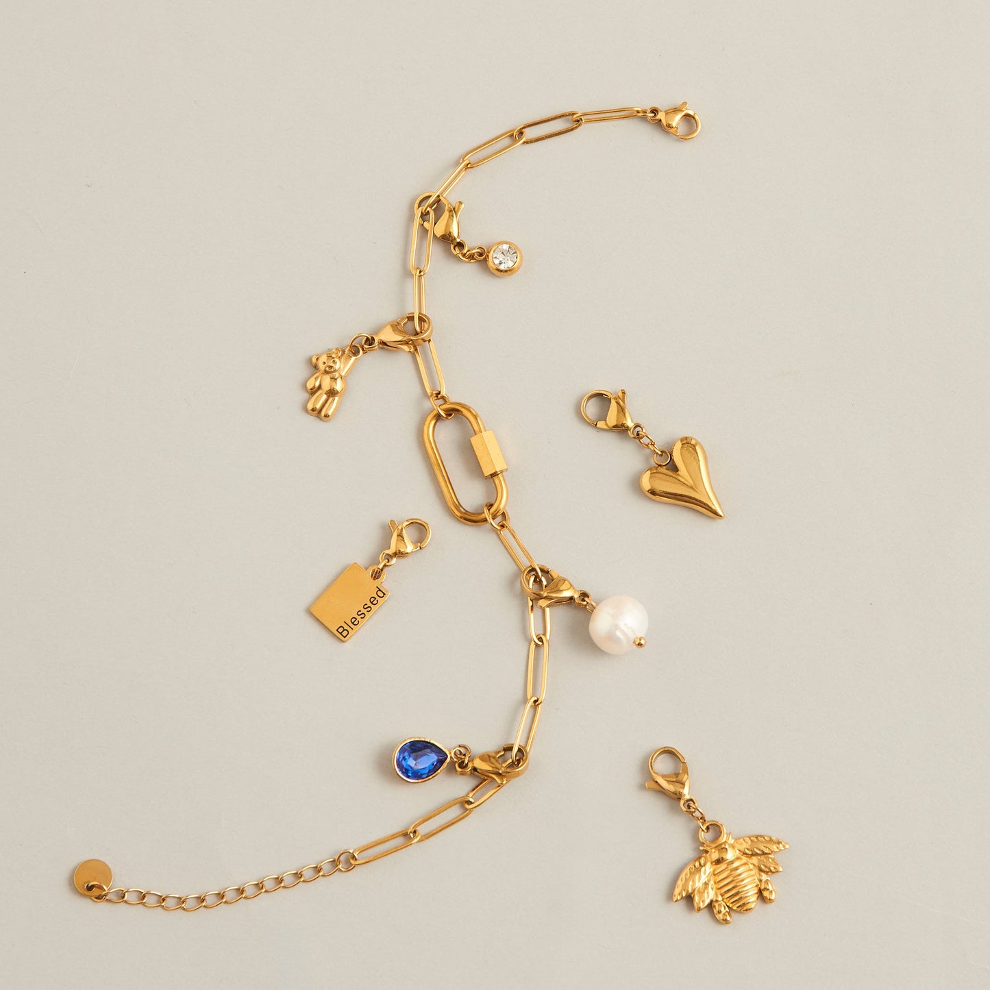 Narelle Waterproof 18K Gold Inspiration Tag Charm