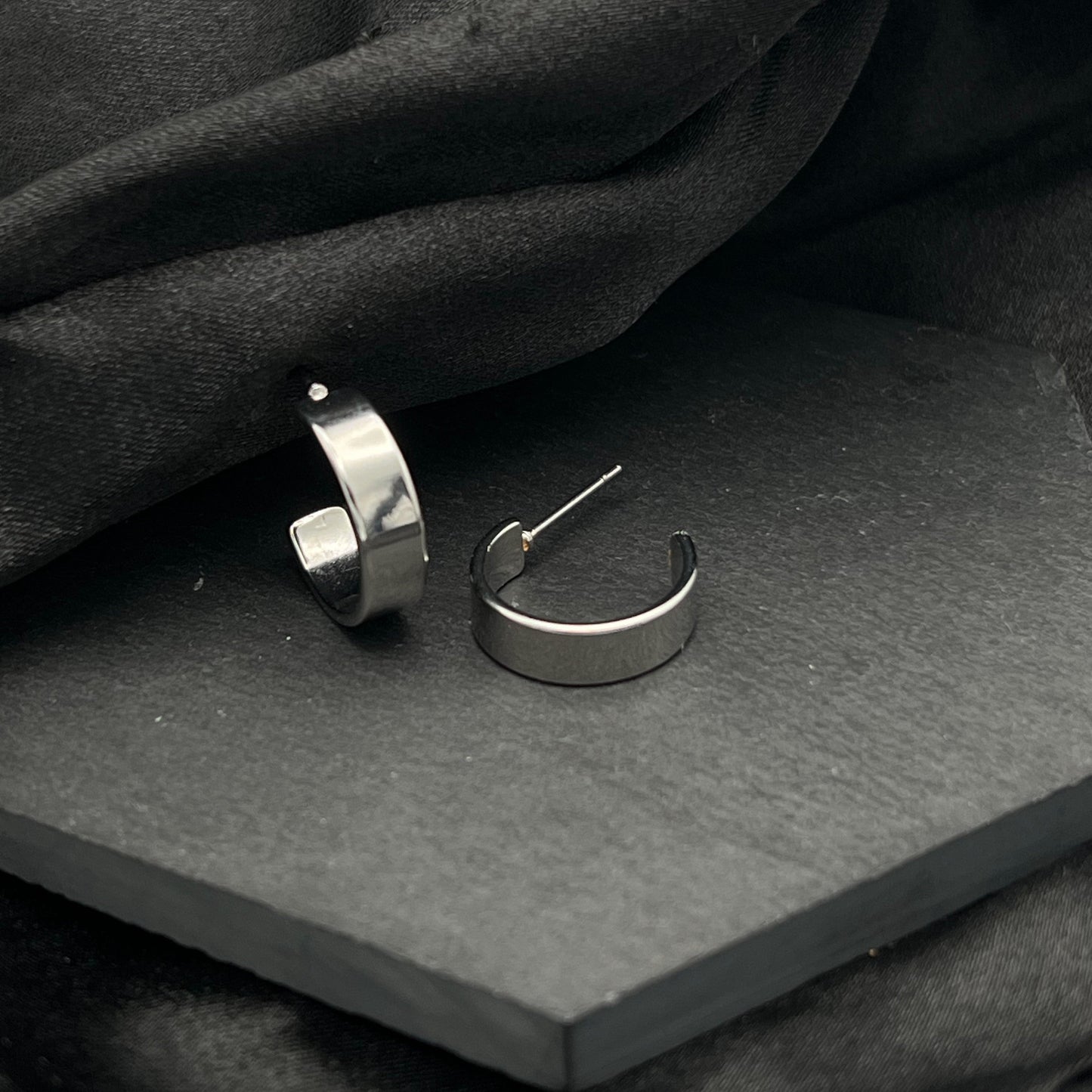 Small Flat Hoop Earrings
