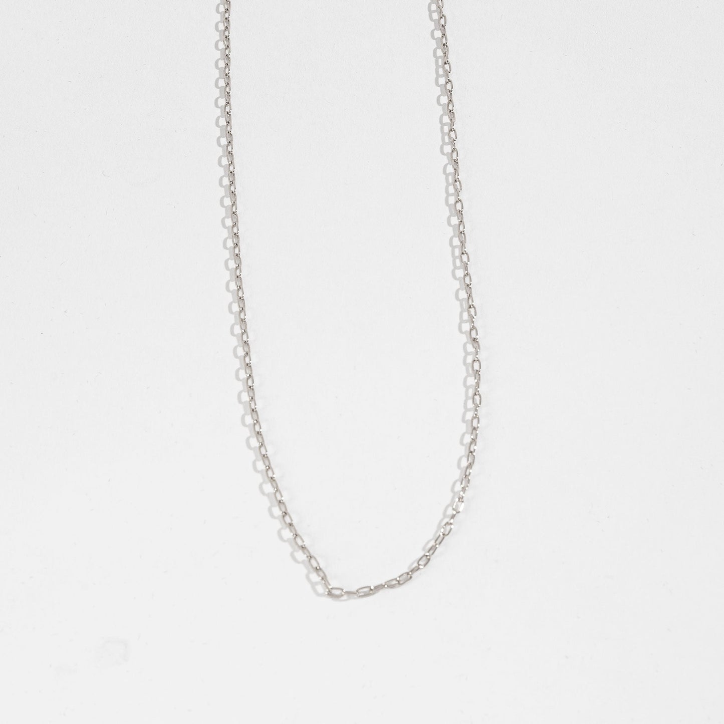 20" 2mm Oval Chain Necklace