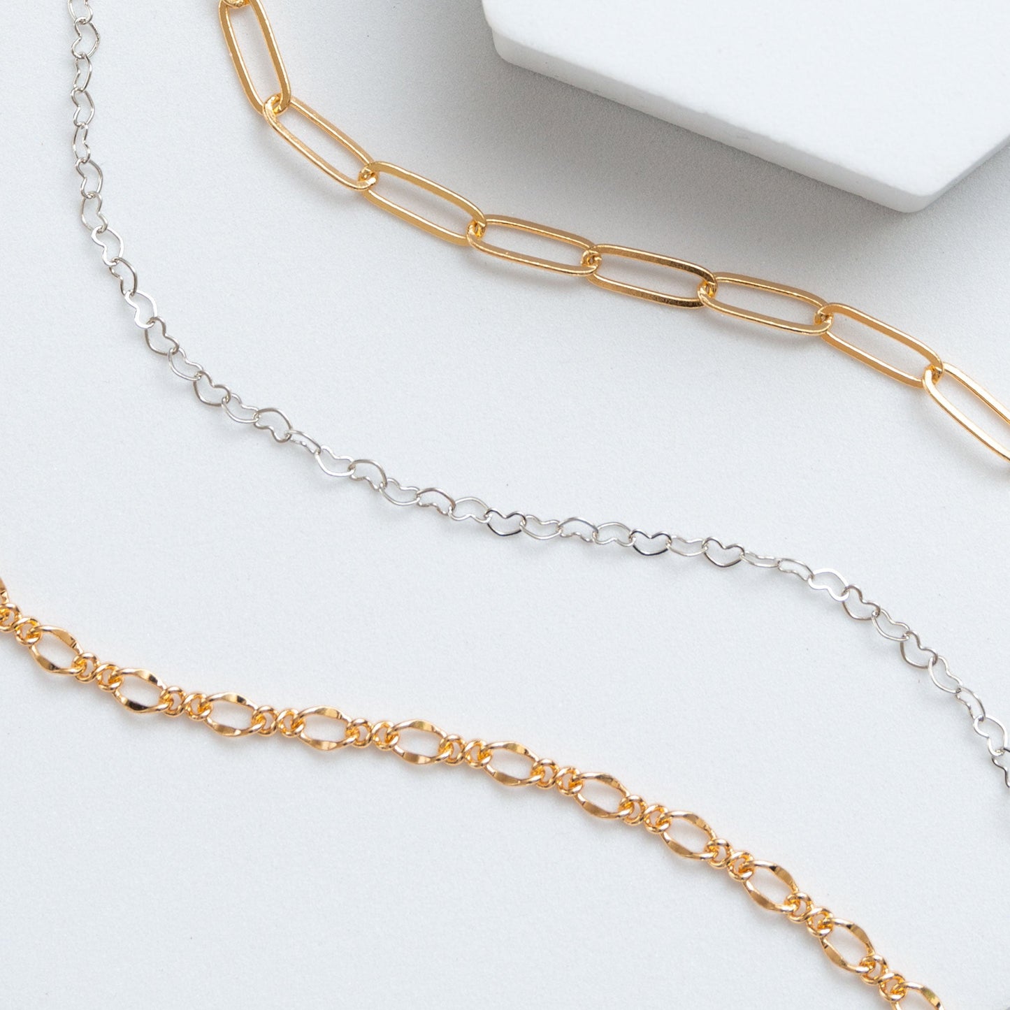 16" 5mm Paperclip Necklace Chain