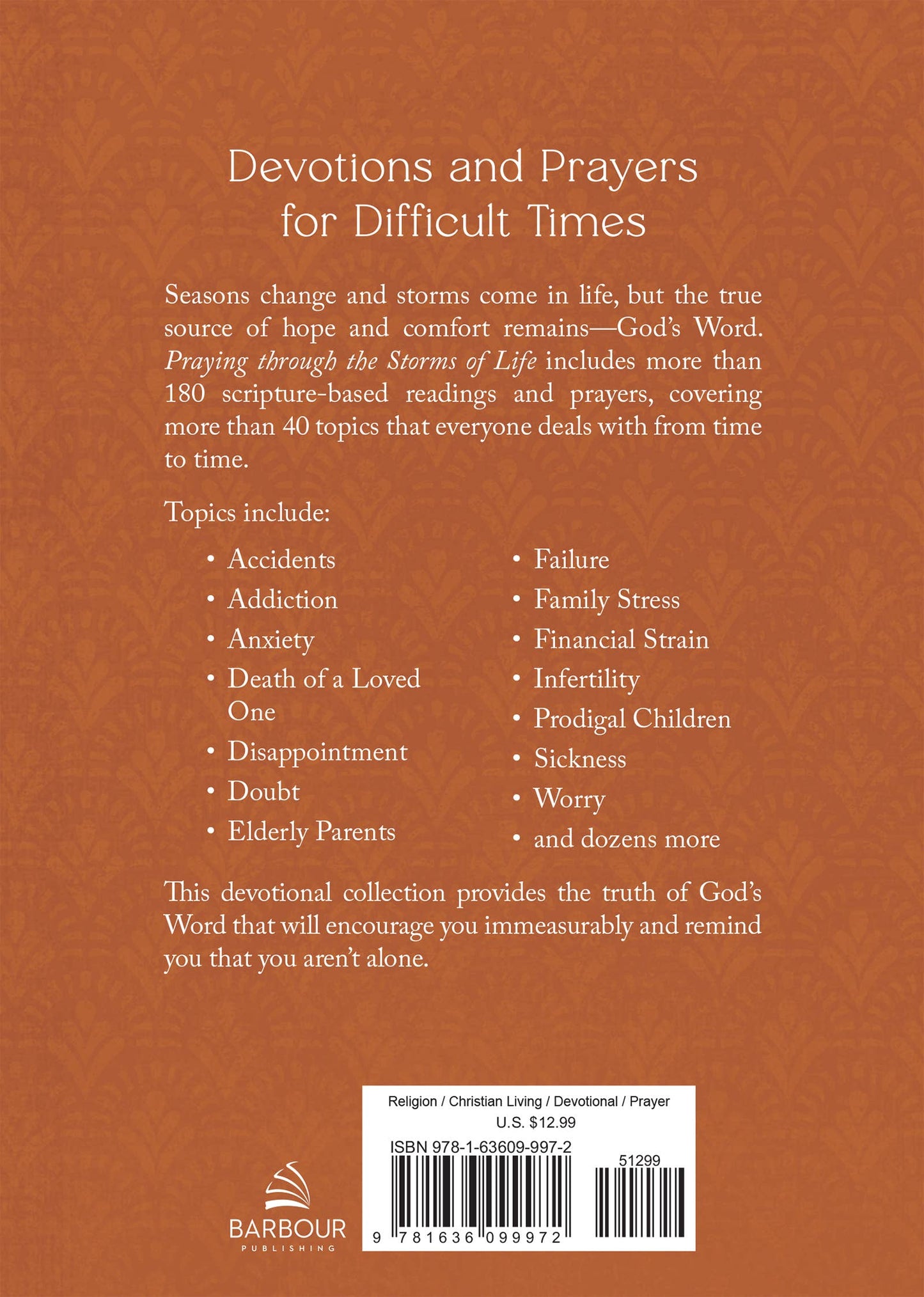 Praying through the Storms of Life Barbour Publishing, Inc.